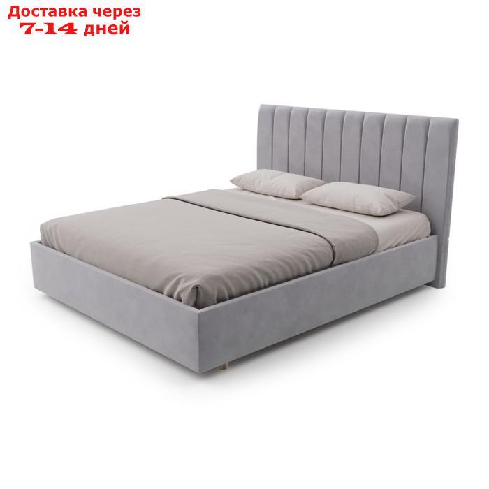 Кровать "Алькасар" без ПМ, 170×190 см, премиум велюр, цвет звездная пыль - фото 1 - id-p226921025