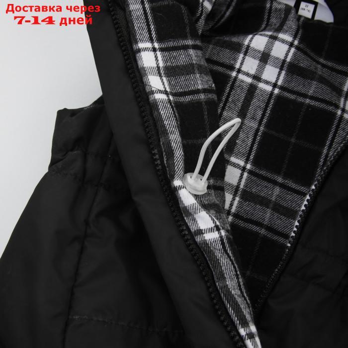 Безрукавка детская утеплённая KinDerLitto "Кантри", рост 74-80 см, цвет чёрный - фото 5 - id-p226935444