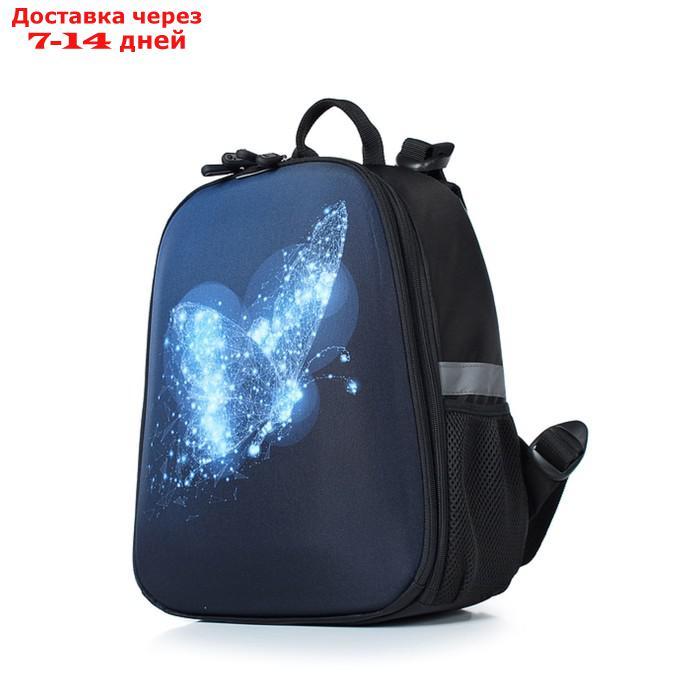 Рюкзак школьный, синтетическая ткань, 300x370x170 см, ЧЕРНЫЙ - фото 1 - id-p226935458