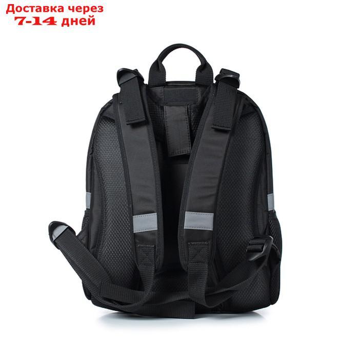 Рюкзак школьный, синтетическая ткань, 300x370x170 см, ЧЕРНЫЙ - фото 3 - id-p226935458