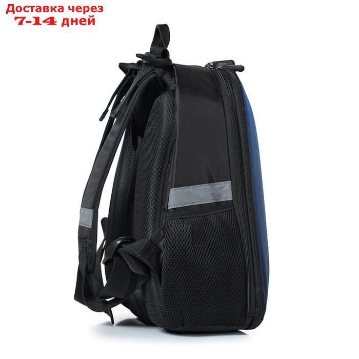 Рюкзак школьный, синтетическая ткань, 300x370x170 см, ЧЕРНЫЙ - фото 4 - id-p226935458
