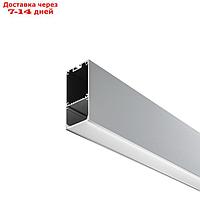 Алюминиевый профиль подвесной-накладной Led Strip ALM-3566-S-2M, 200х6,68х3,56 см, цвет серебро