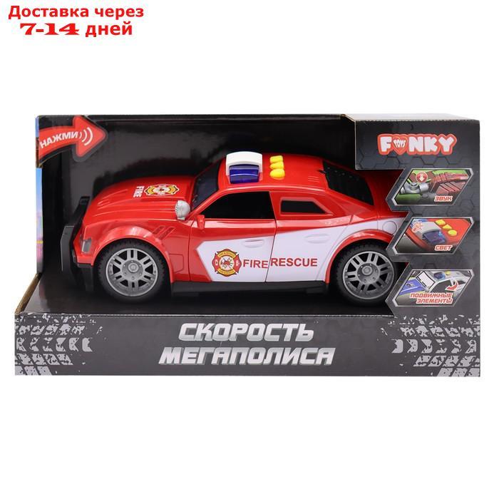 Машинка фрикционная Funky Toys "Скорость мегаполиса. Пожарная служба", открывающиеся двери, со светом и - фото 3 - id-p226930485
