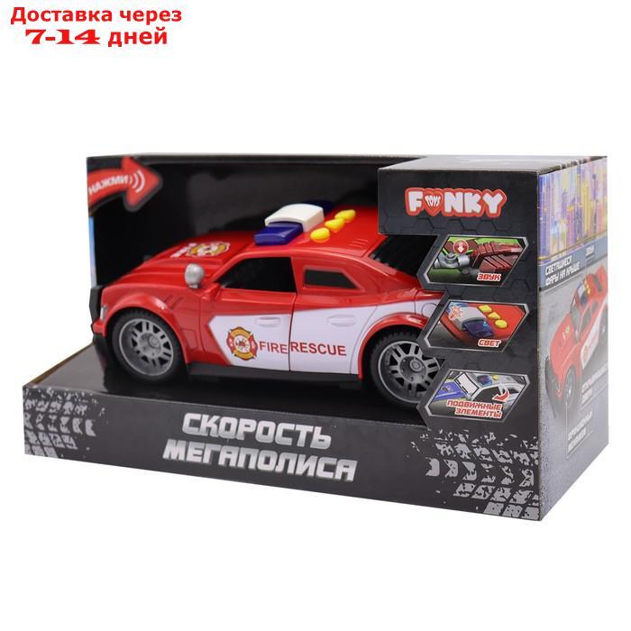 Машинка фрикционная Funky Toys "Скорость мегаполиса. Пожарная служба", открывающиеся двери, со светом и - фото 4 - id-p226930485
