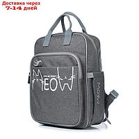 Рюкзак школьный, синтетическая ткань, 300x390x115 см, СЕРЫЙ СВ.