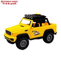 Машинка Funky Toys "Навстречу приключениям: внедорожник-скалолаз", со светом и звуком, 21 см, цвет жёлтый