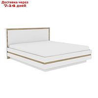 Кровать "Анона 1", 1800×2000 мм, ортопедическое основание, цвет белый / дуб сонома
