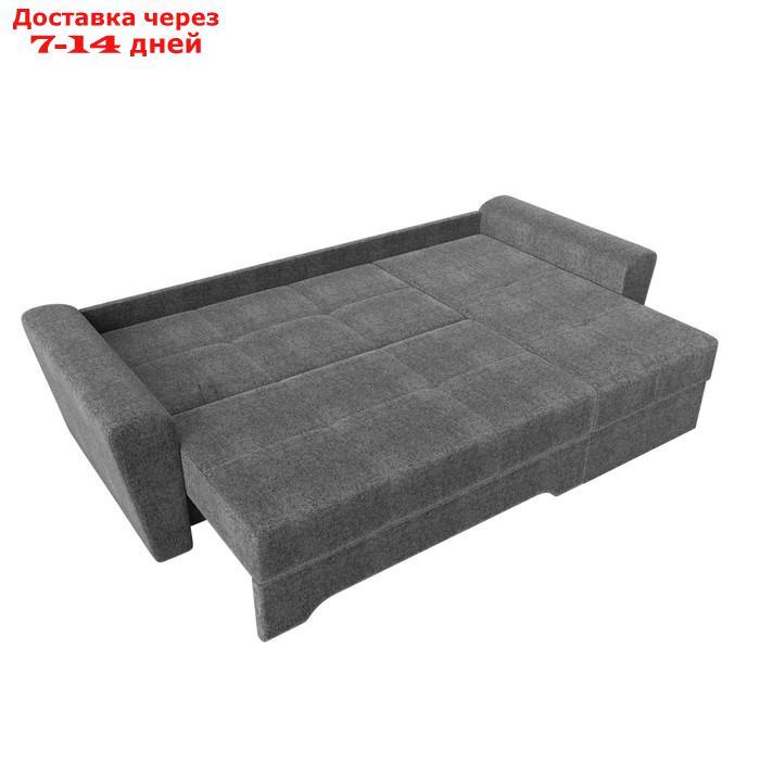 Угловой диван "Амстердам", правый угол, механизм еврокнижка, рогожка, цвет серый - фото 8 - id-p226921348