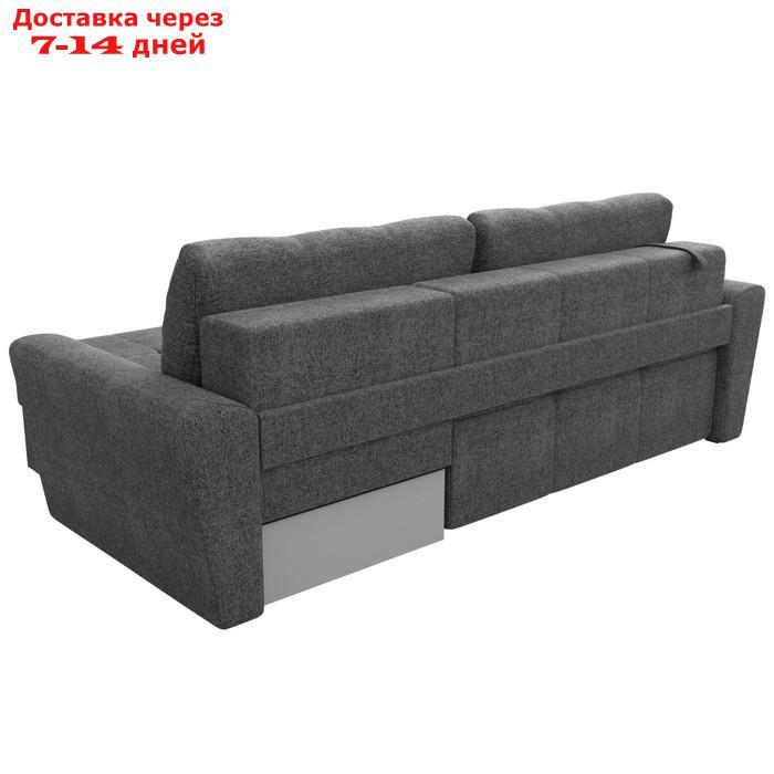 Угловой диван "Амстердам", правый угол, механизм еврокнижка, рогожка, цвет серый - фото 10 - id-p226921348