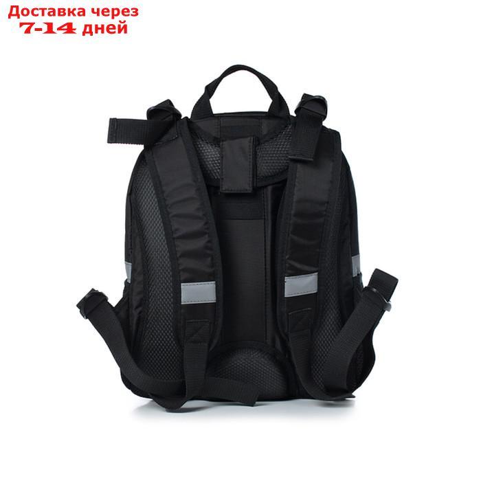 Рюкзак школьный, синтетическая ткань, 300x370x170 см, ЧЕРНЫЙ - фото 3 - id-p226935984