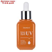Сыворотка DEOPROCE HYALURON UV SUN VITAL AMPOULE SPF50+ PA++++ 50 мл