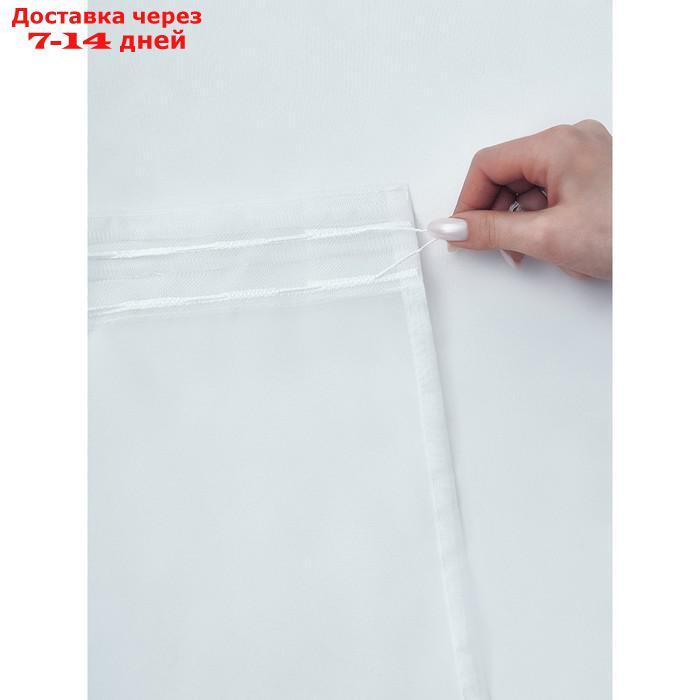 Тюль "Марио", размер 300x320 см, цвет белый - фото 7 - id-p226927023