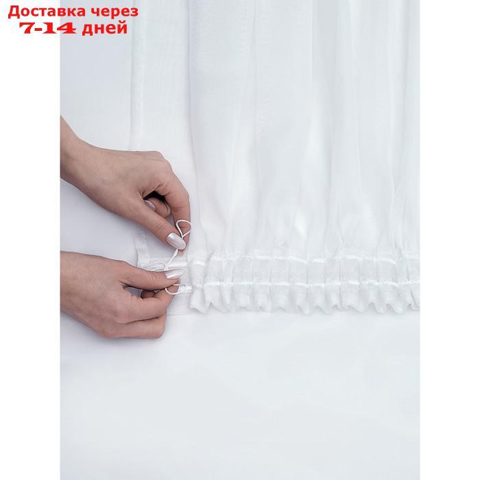 Тюль "Марио", размер 300x320 см, цвет белый - фото 8 - id-p226927023