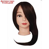 Голова учебная Ollin Professional "Шатен", длина волос 45/50 см, 100%