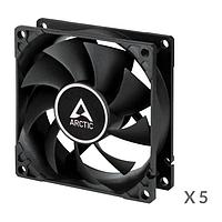 Вентилятор Arctic Cooling Вентилятор корпусной ARCTIC SF8 PWM PST (Black) Value pack (5pc) (ACFAN00261A)