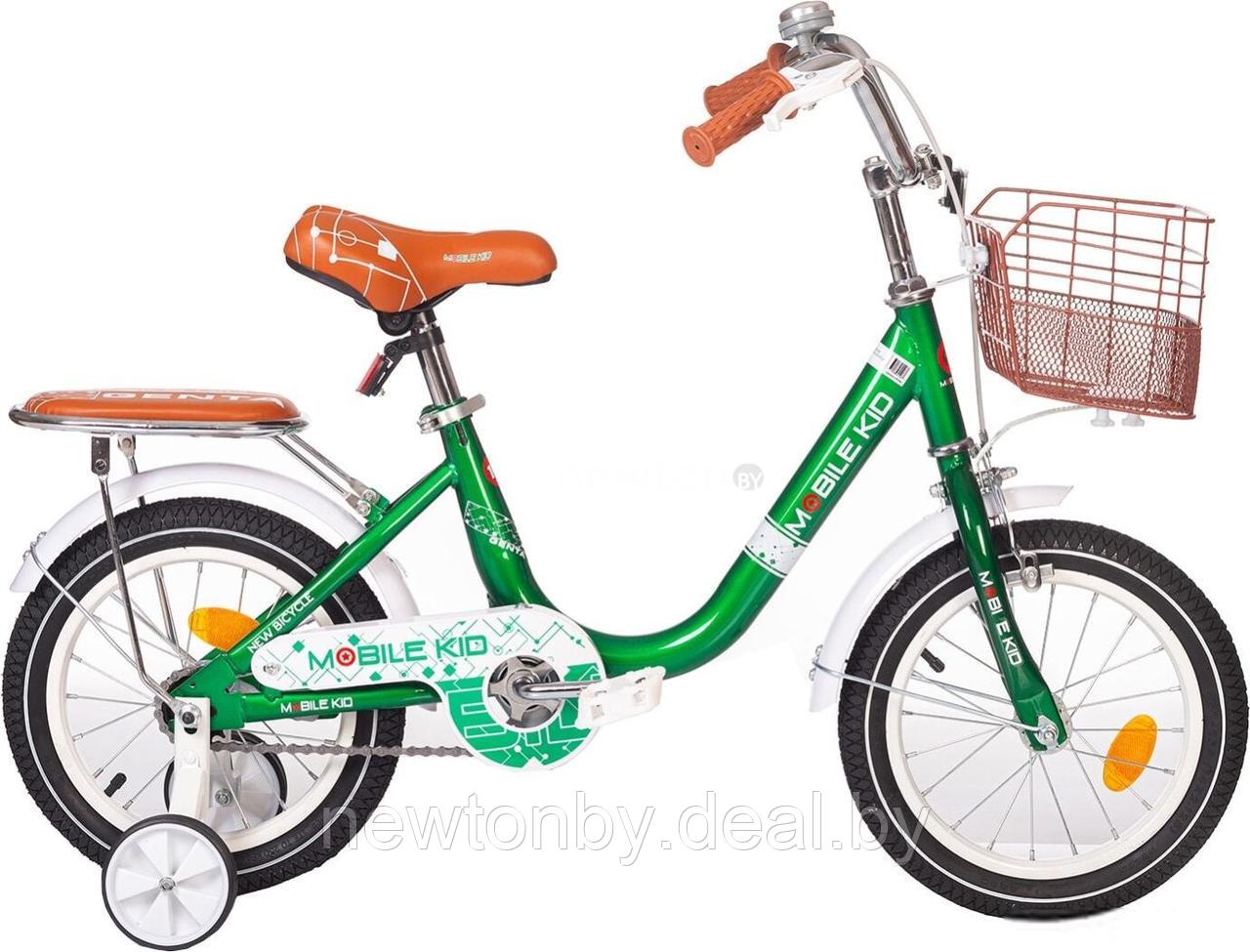 Детский велосипед Mobile Kid Genta 14 (темно-зеленый) - фото 1 - id-p227234284