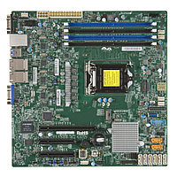 Материнская плата SuperMicro MBD-X11SSH-LN4F-B LGA1151 PCI-E SVGA 4xGbLAN SATA RAID MicroATX 4DDR4 {12}