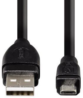Кабель Hama 00054587 USB (m)-micro USB (m) 0.75м черный - фото 1 - id-p227231302