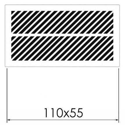 Магнитная вентиляционная решетка 110х55 мм, фото 2