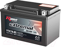 Мотоаккумулятор RDrive eXtremal Silver YTX7A-BS
