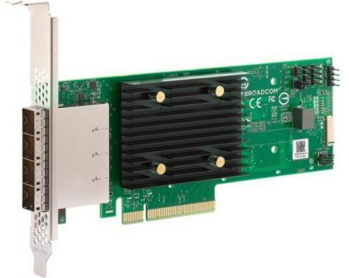 Контроллер Broadcom/LSI 9500-16e SGL (05-50075-00) PCIe Gen4 x8 LP, Tri-Mode SAS/SATA/NVMe 12G HBA, - фото 1 - id-p227232201