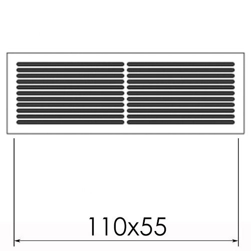 Магнитная вентиляционная решетка 110х55 мм