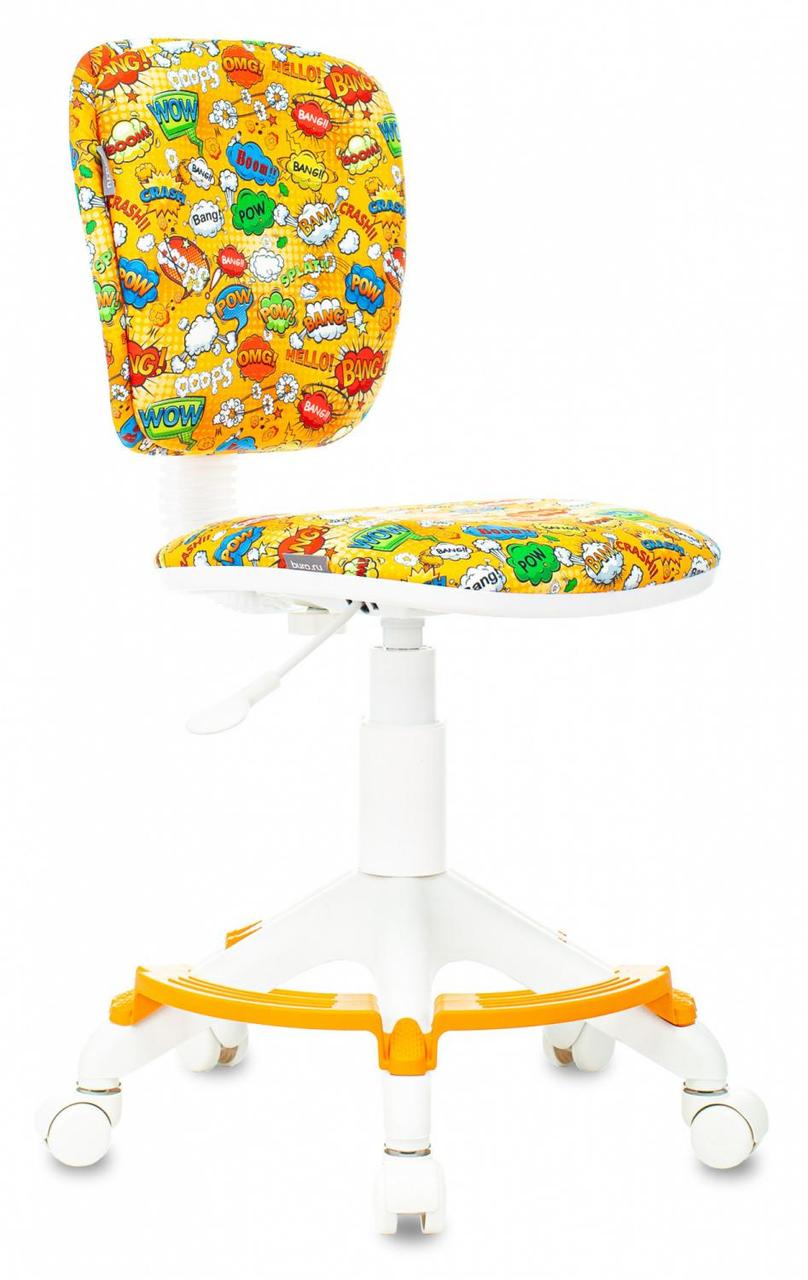 Кресло детское Бюрократ CH-W204/F оранжевый бэнг крестов. пластик подст.для ног пластик белый - фото 1 - id-p227232500