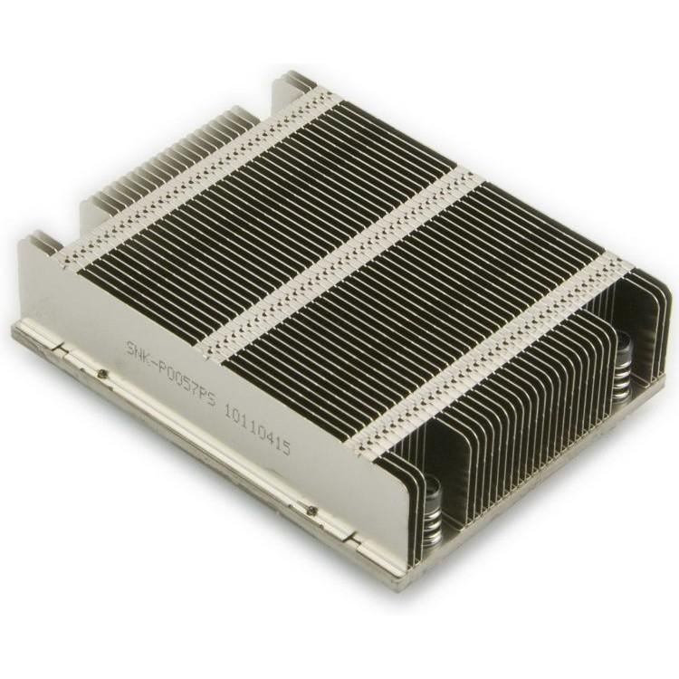 Кулер Supermicro SNK-P0057P(S) 1U High Performance Passive CPU Heat Sink for X9, X10 UP/DP/MP Systems Equipped - фото 1 - id-p227232778