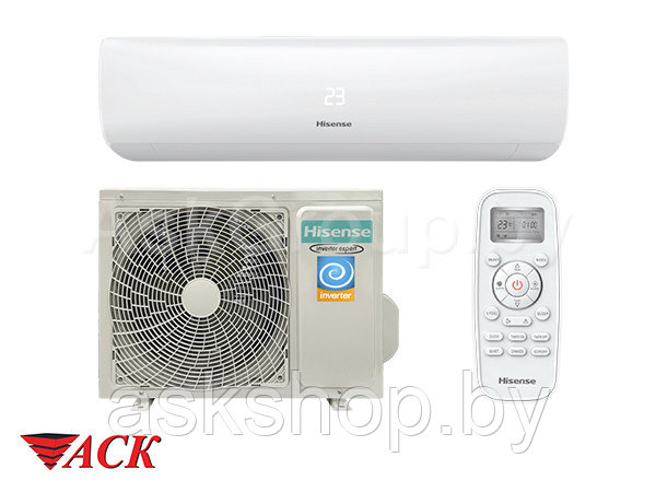 Кондиционер настенный Hisense ZOOM DC INVERTER AS-18UW4RMSKB01 трубы 1/4 +1/2
