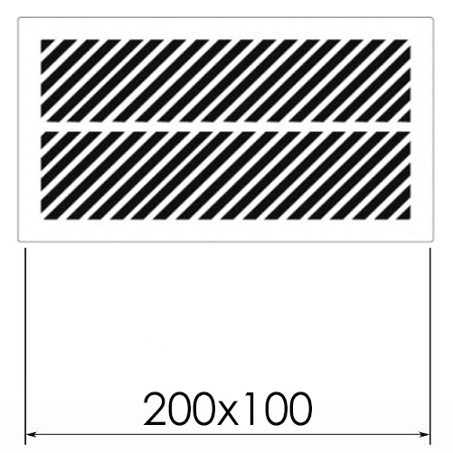 Магнитная вентиляционная решетка 200х100 мм - фото 1 - id-p227237749