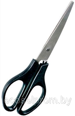 Ножницы Workmate, 200 мм, пластиковые чёрные ручки, 12 штук - фото 1 - id-p227238353