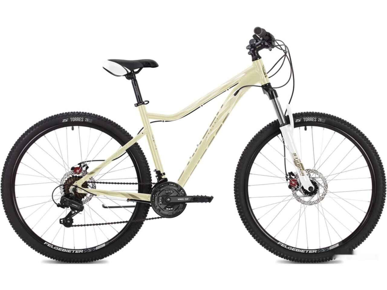 Велосипед Stinger Laguna Evo 27.5 р.17 2022 (бежевый)