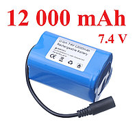 Аккумулятор для прикормочного кораблика 7.4V, 12 000 mAh, для кораблика и др.