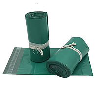 Курьерский пакет зеленый 300х380+40 мм ,50 мкм, 100шт/уп