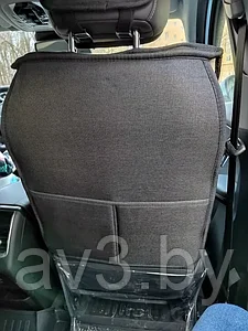 Накидки на сиденья перед+зад 3D "PREMIUM" PSV Krokus Черно-Бежевый, с защитой боковин
