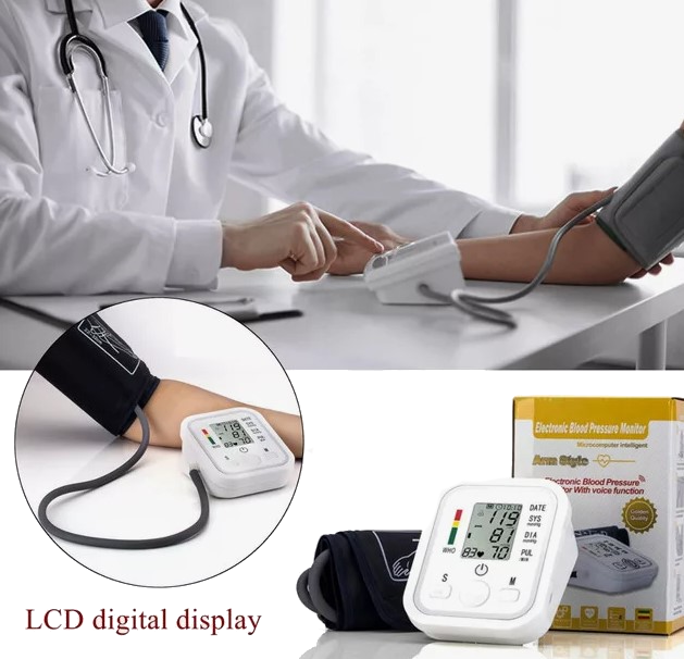 Автоматический электронный тонометр Electronic Blood pressure monitor с индикатором уровня аритмии - фото 3 - id-p227241385