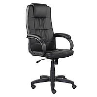 Кресло для руководителя "UTFC Премьер В", пластик, экокожа S-0401, черный