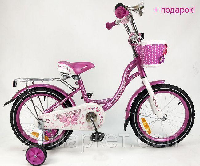 Детский велосипед Favorit Butterfly 16 (фиолетовый, 2019) - фото 1 - id-p227241925