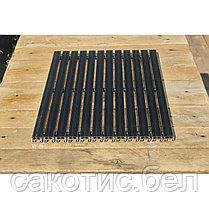 Алюминиевая грязезащитная решетка 18 мм (резиновые вставки), фото 2