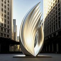 Абстрактная скульптура из нержавеющей стали - Арт 108