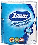 Полотенца бумажные Zewa (в рулоне) 2 рулона, ширина 230 мм, белые