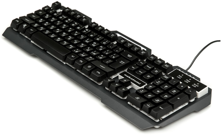 Клавиатура Nakatomi Gaming KG-35U мультимедийная игровая USB, проводная, черная - фото 3 - id-p227244440