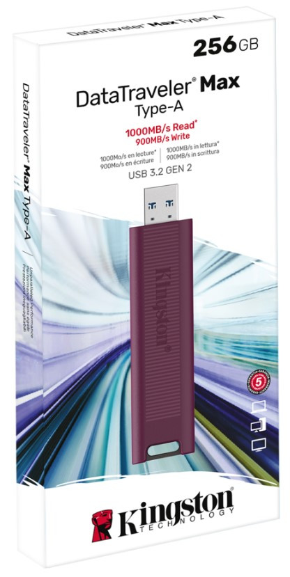 Флэш-накопитель Kingston DataTraveler Max (USB 3.2, Type-A) 256Gb, цвета корпуса ассорти - фото 2 - id-p227244455