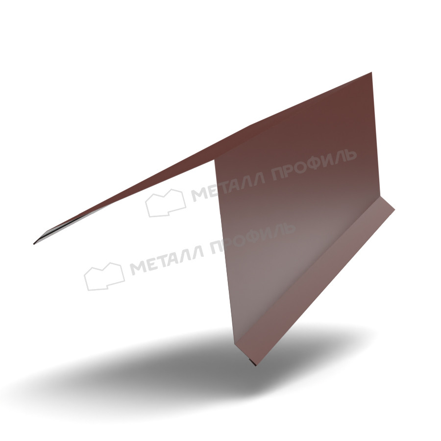 Металл Профиль Планка конька кровли односкатной 185х185х2000 (PURMAN-20-RR32-0.5)
