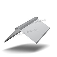 Металл Профиль Планка конька плоского 155х155х2000 (ПЭ-01-7004-0.45)