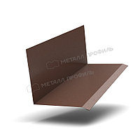 Металл Профиль Планка примыкания верхняя к стене FASTCLICK 150х135х2000 (VALORI-20-Brown-0.5)