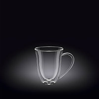 Чашка 100 мл с двойными стенками, термо стекло, Wilmax