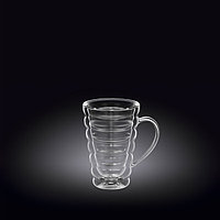 Чашка 100 мл с двойными стенками, термо стекло , Wilmax