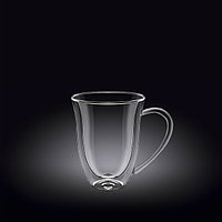 Чашка 150 мл с двойными стенками, термо стекло, Wilmax