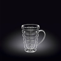 Чашка 150 мл с двойными стенками, термо стекло , Wilmax